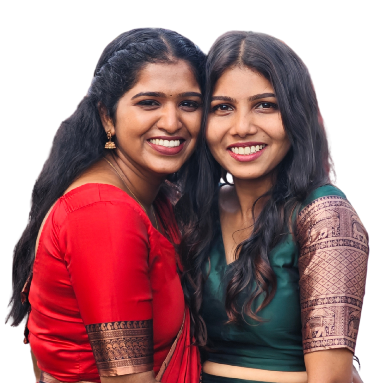 Model wearing Elaksi jewelry